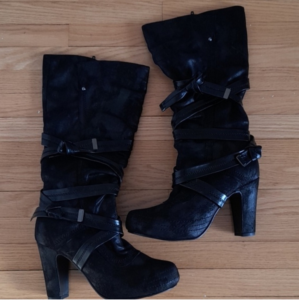 Women's Black High Heel Boots